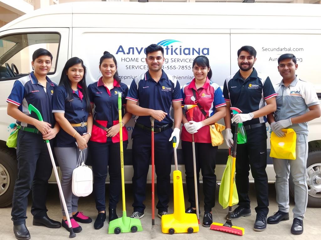Avantika cleaning team in Secunderabad with eco-friendly products