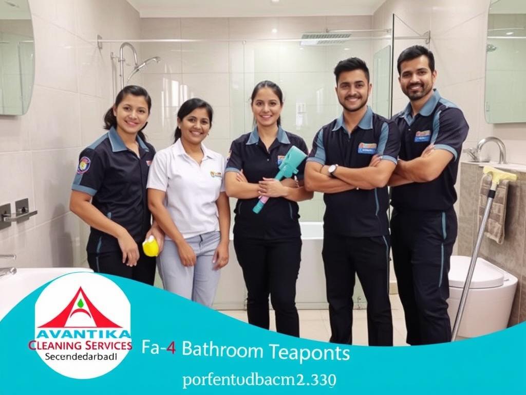 Bathroom cleaning team in Secunderabad ready to serve