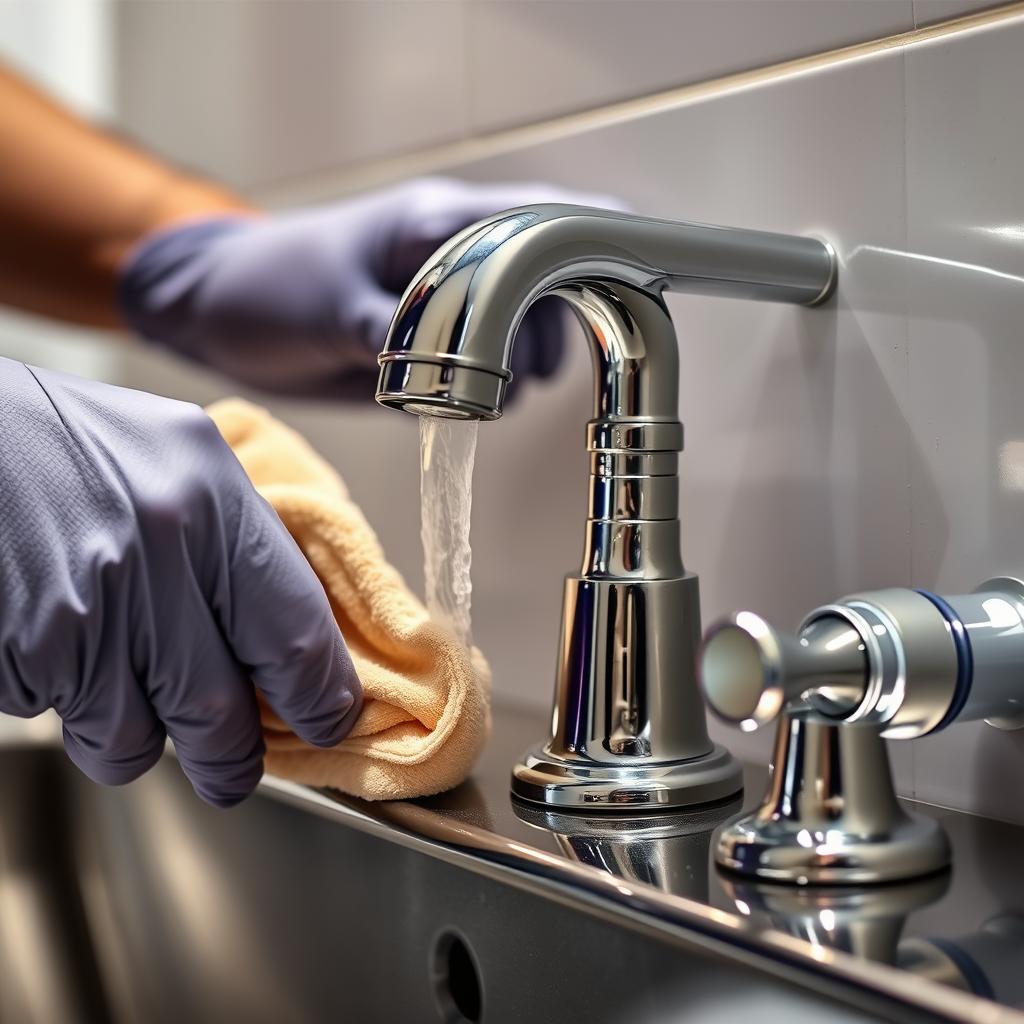 Fixture cleaning and polishing in Secunderabad bathroom