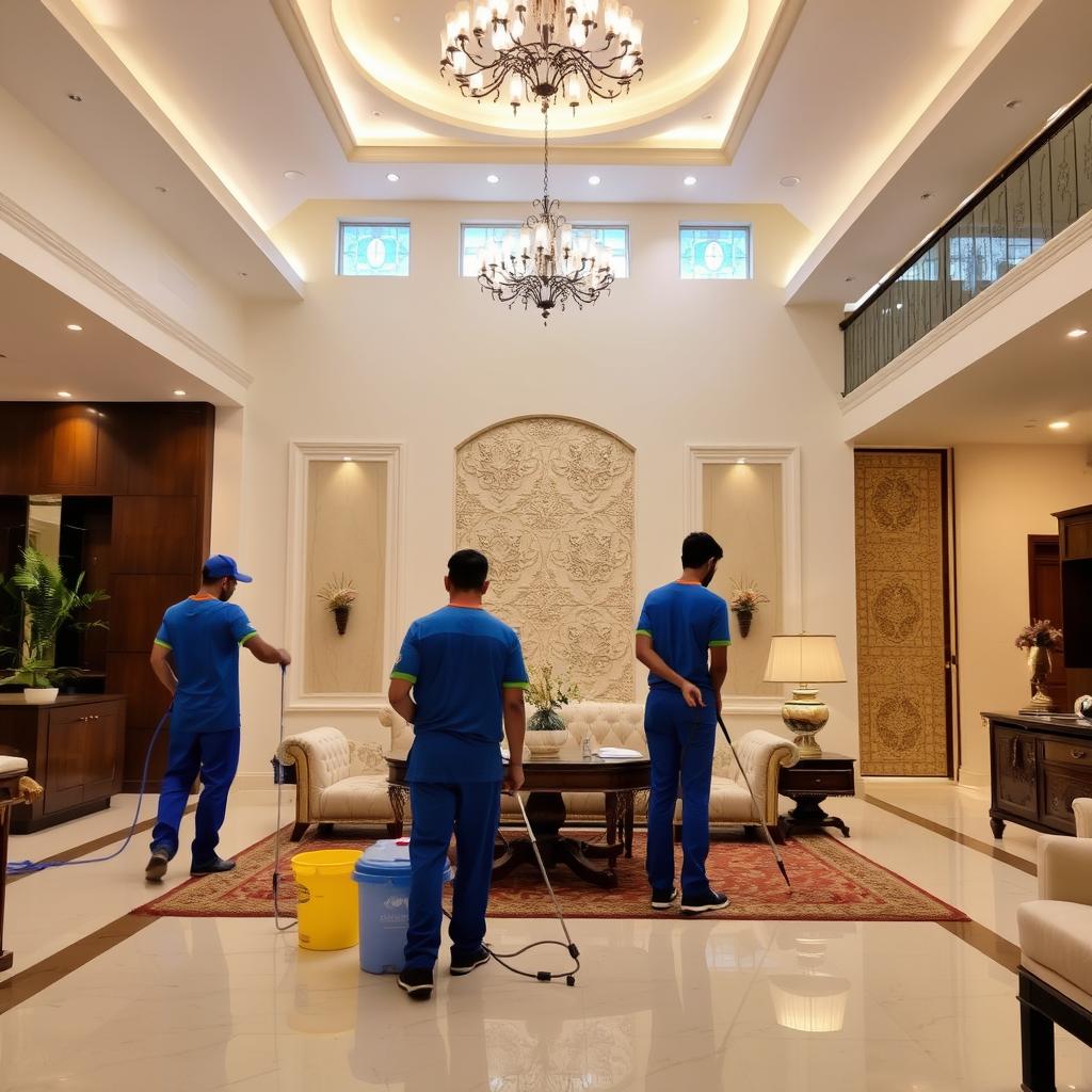 Villa cleaning in Secunderabad residential area