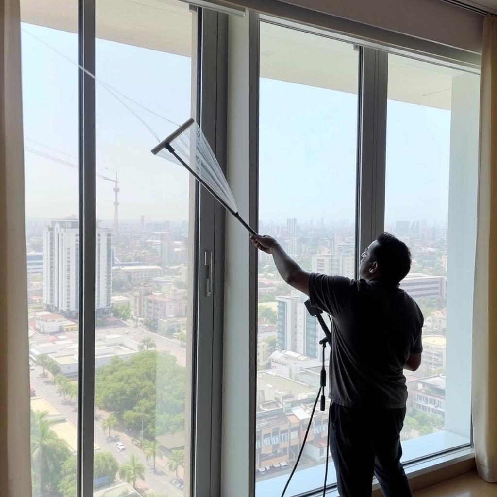 Window cleaning service in Secunderabad apartment
